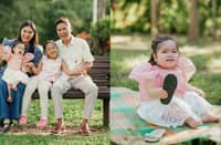 Vic Sotto and Pauleen Luna with daughter Tali and Mochi