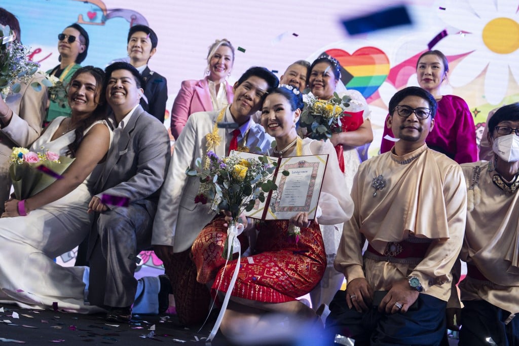 Nearly 2,000 LGBTQ couples wed as Thai same-sex marriage law comes into force