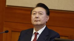 South Korea's ousted president denies insurrection at trial

			