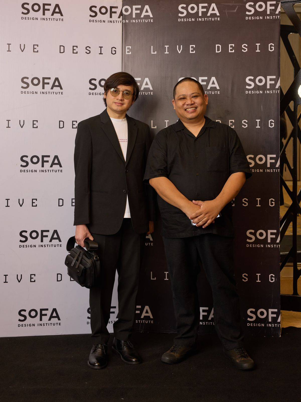 SoFA Faculty IDr. Che Ellson, SoFA academic chairperson for Interior Design IDr. Aaron Paglicawan.