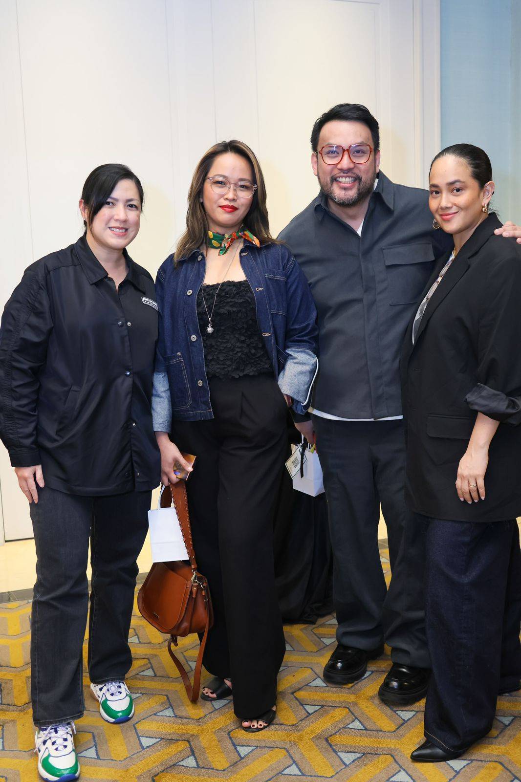 SoFA faculty Nela San Jose, Design Center chief of design services IDr. Carla Mae Leonor, One Mega Group chief operating officer Ramon Galicia and Bea Constantino.