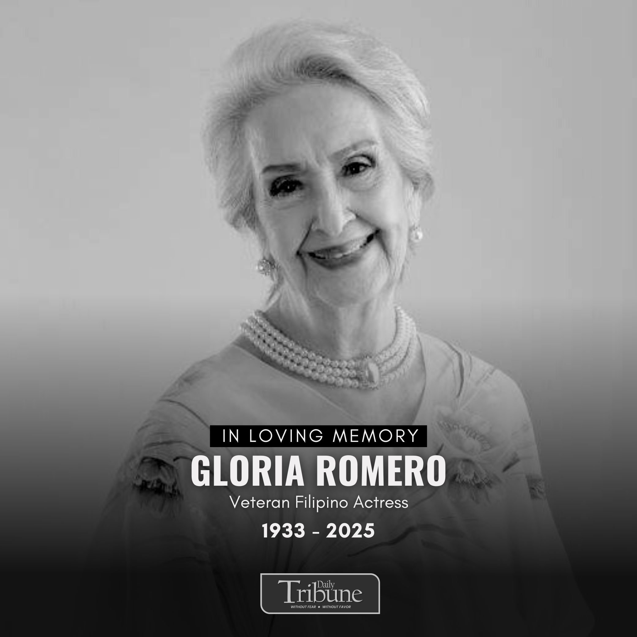 Iconic Actress Gloria Romero passes away at 91