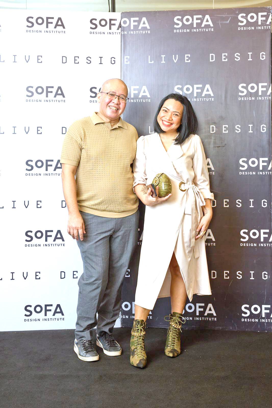 SoFA faculty members Richard Papa and Irene Subang.