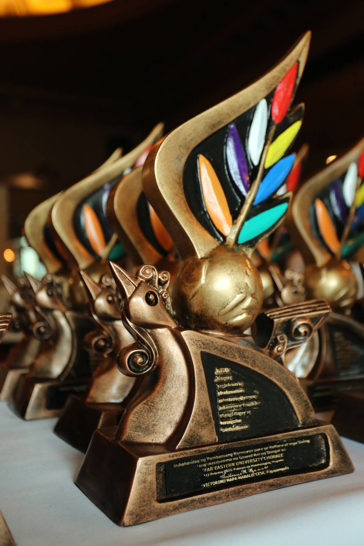 The Ani ng Dangal recognizes artists and works which have received international awards and recognition.