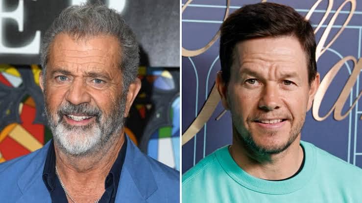 (L) Mel Gibson, (R) Mark Wahlberg