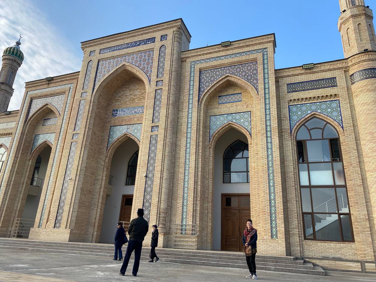 Façade of a mosque in Namangan