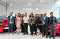 TESLA’s first official center in the Philippines symbolizes a step forward in sustainability, innovation and global partnerships. Shown are: (center) President Ferdinand R. Marcos Jr.; Lani Cayetano, mayor of Taguig City and Isabel Fan, regional director of Tesla with key officials.