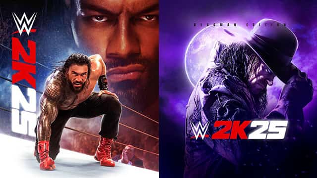 Roman Reigns, Undertaker featured in WWE 2K25 game cover