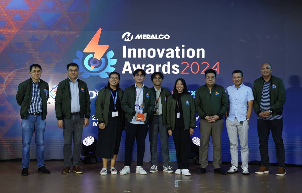 Champs for the second consecutvie year. UP Diliman students were hailed as the Meralco IDOL Hackathon Champion for their project, $BOLTZ(BLTZ), advanced blockchain-based decentralized platform engineered to drive renewable energy adoption and foster energy conservation. In photo are (L-R) Meralco Senior Vice President and Head of Human Resources Edgardo V. Carasig, Meralco Executive Vice President and Chief Operating Officer Ronnie L. Aperocho, BS Electrical Engineering student Deceryl Trajico Cortez, BS Computer Engineering students Mark Nicholas Labor Cagas, Carl Aries Padilla Oliva and Jamie Nicole Lim Castalla, Meralco Head of Commercial Strategy Management and Energy Solutions Ralph M. Menchavez, Meralco First Vice President and MPower Head Redel M. Domingo, and Innovation Labs Head Julius Perry D. Dominguez.