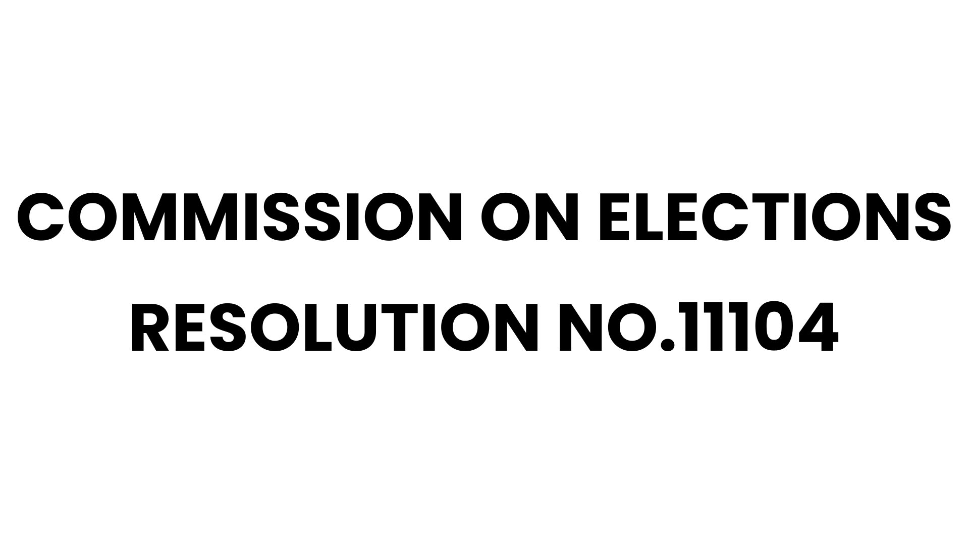 Commission on Elections