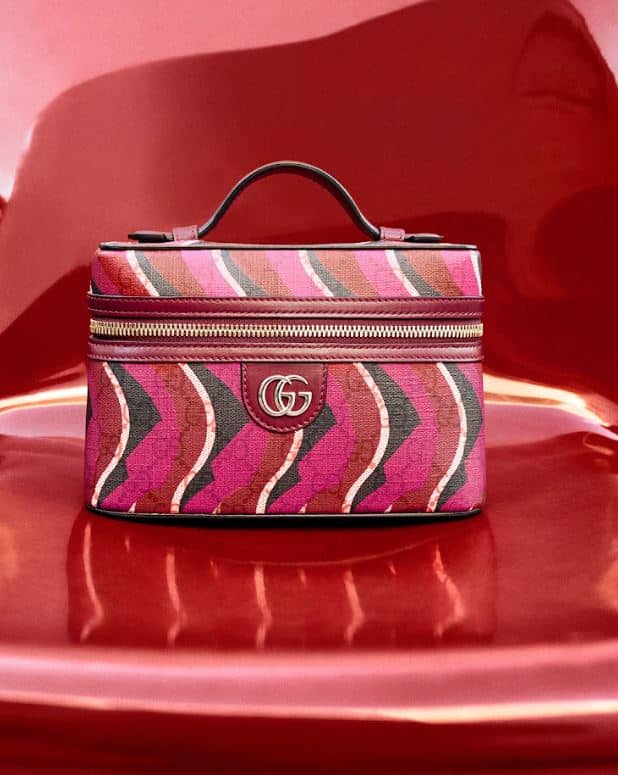 Printed super mini bag with double G.