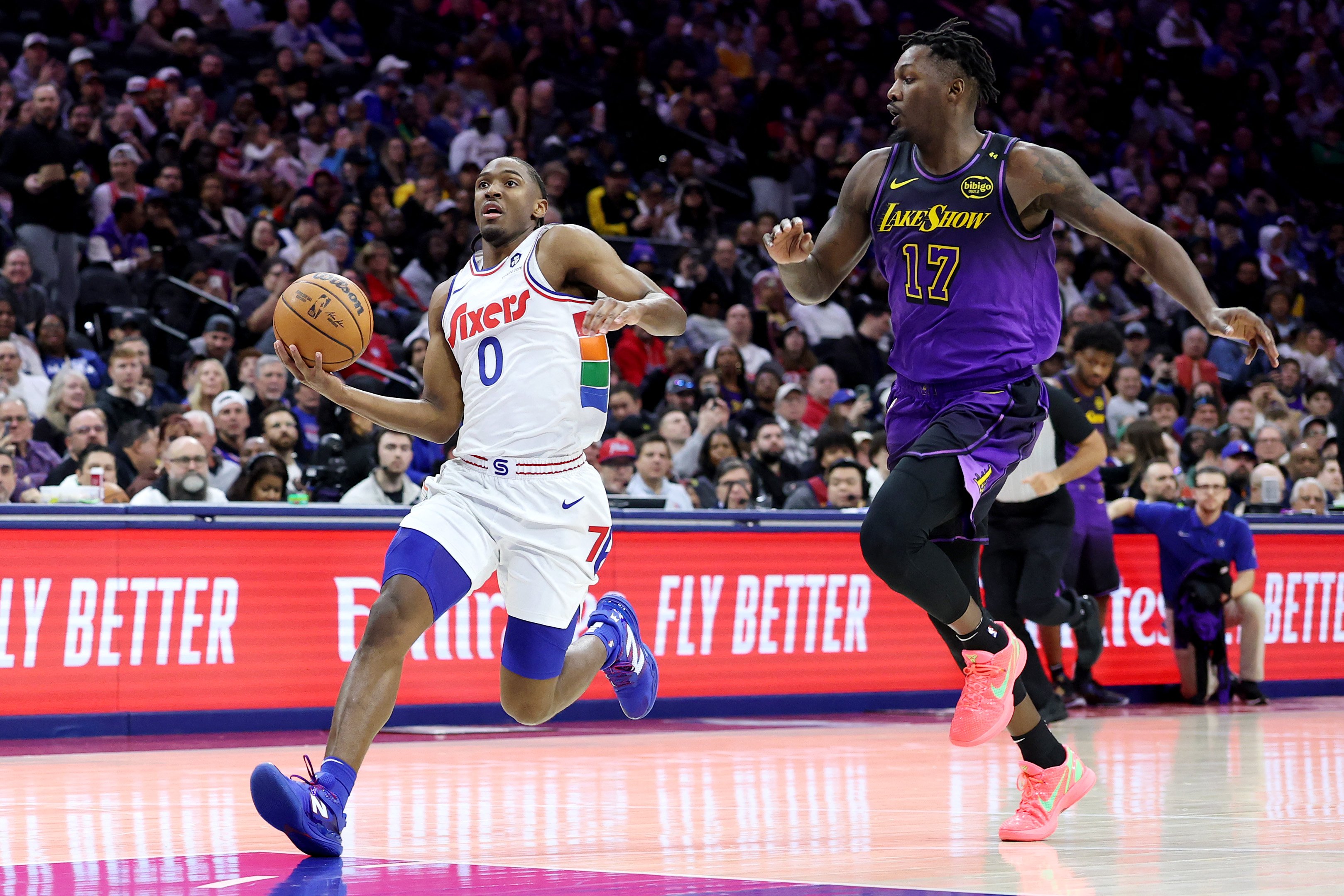 Maxey erupts; Sixers send Lakers crashing