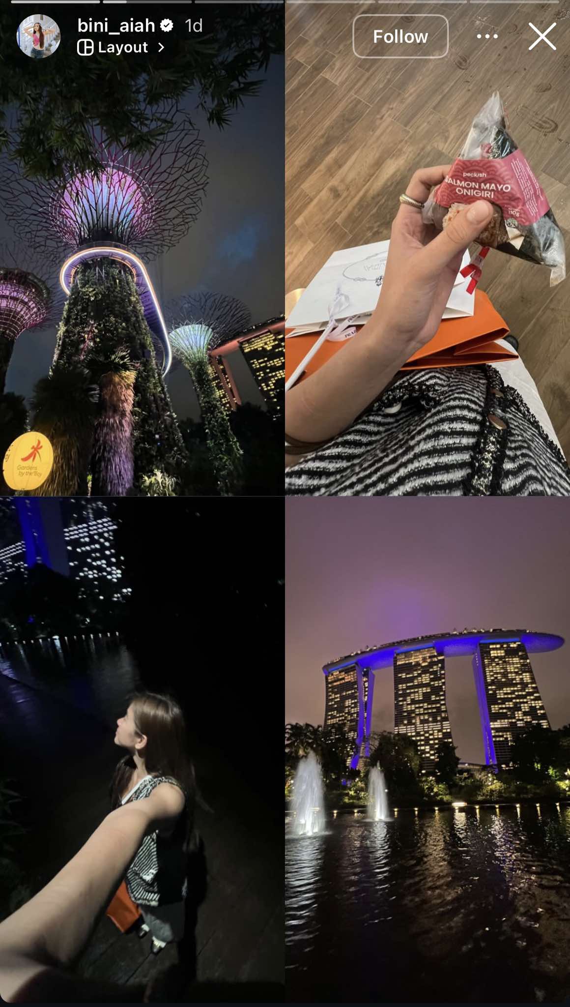 Explores Singapore on her birthday