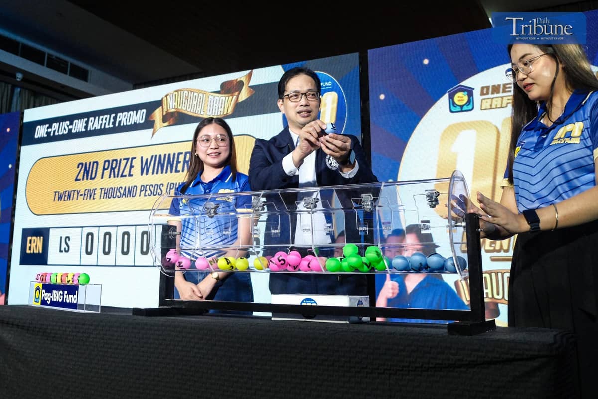Lucky winners during the Pag-Ibig Fund One Plus One Raffle Promo in City Garden Grand Hotel in Makati City on 30 January 2025.