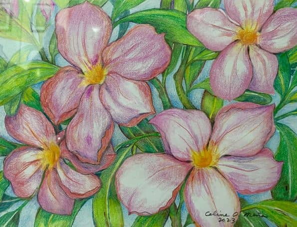 ‘Desert Rose’ 10” x 12” by Celine Ongpin-Meñes, 2024.