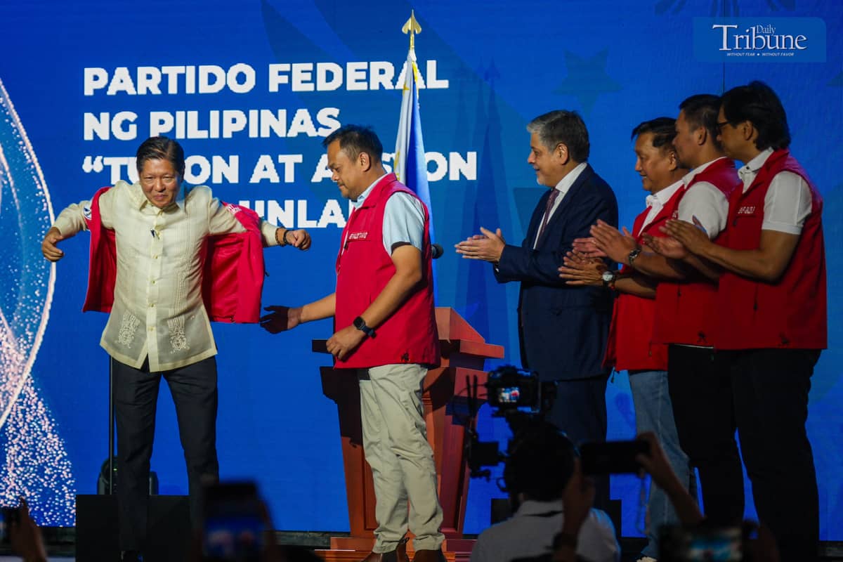 President Ferdinand R. Marcos, Jr. wears the PFP vest during the