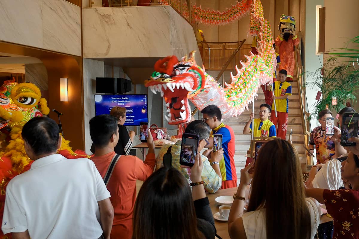 The festivities continue at the lobby.
