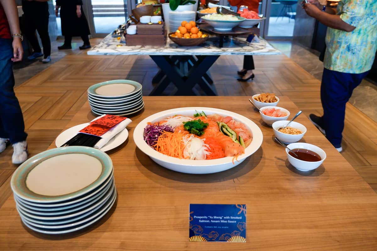 The Prosperity ‘Yu Sheng’ dish.