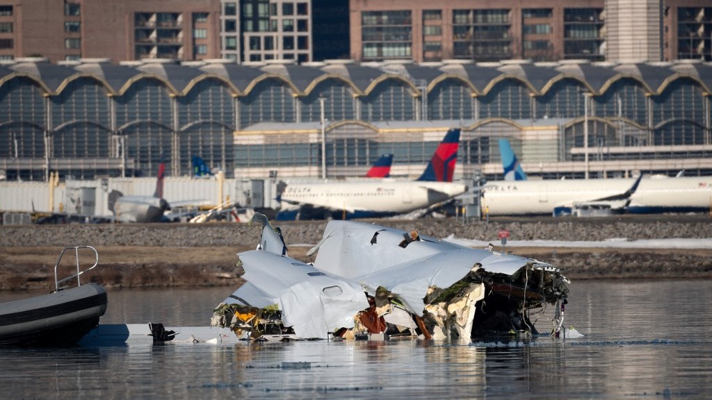 An American Airlines flight from Wichita, Kansas collided midair with a military Black Hawk helicopter while on approach to Ronald Reagan Washington National Airport outside of Washington, DC. According to reports, there were no survivors among the 67 people onboard both aircraft.