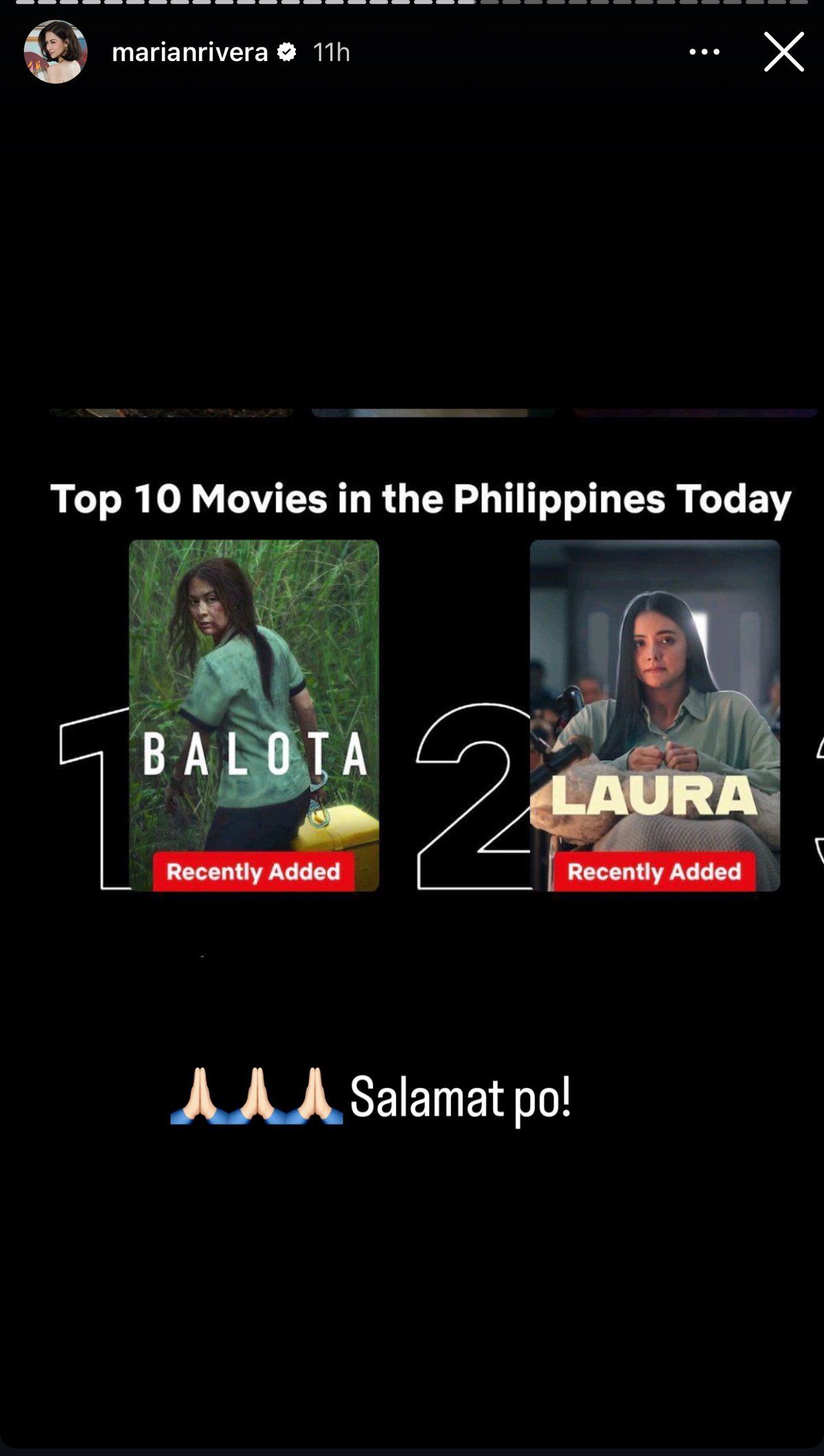 Marian Rivera’s “Balota” debut as top movies on Philippines to watch on Netflix