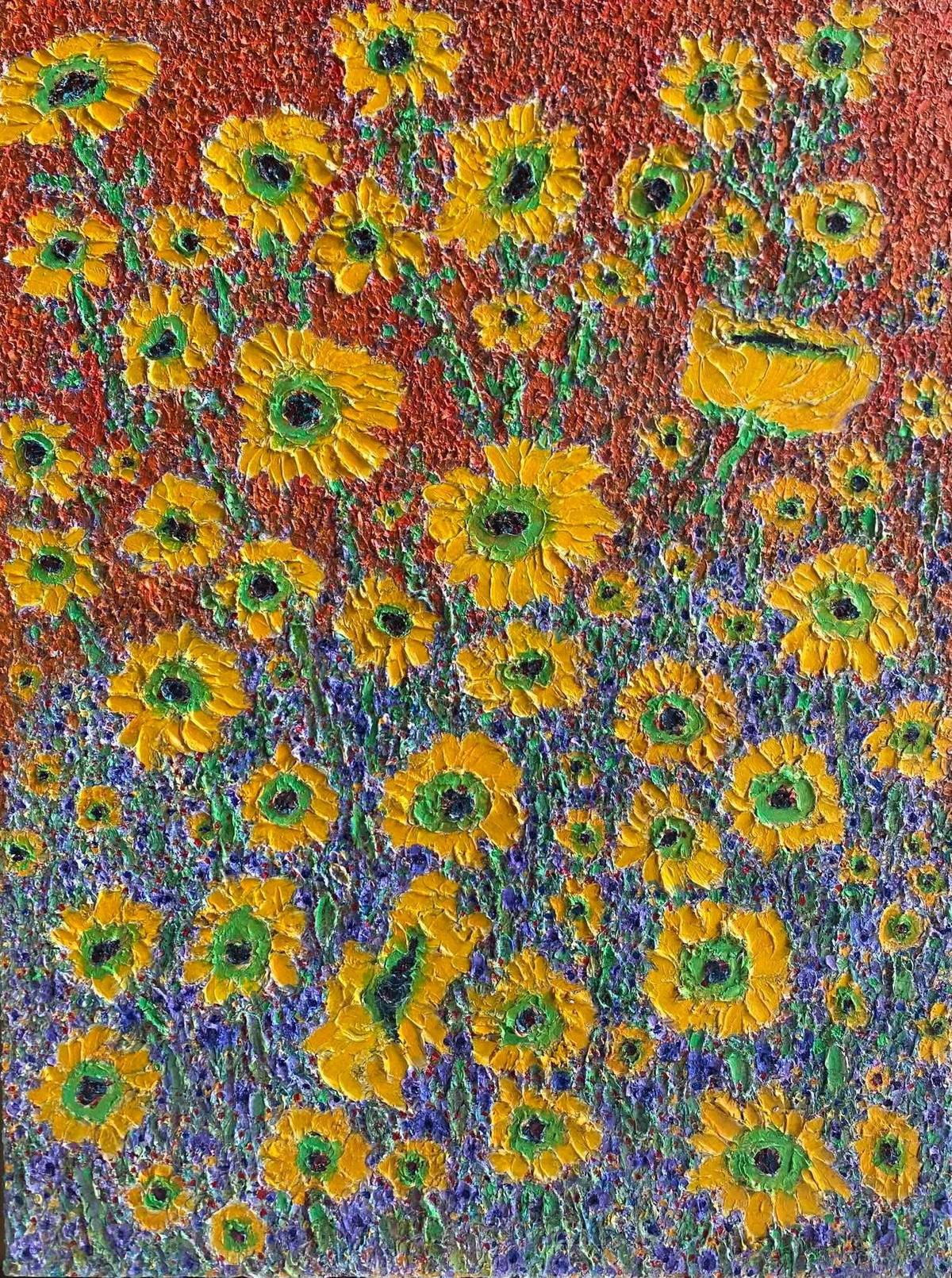‘Landscape Memories #69’ (oil on canvas, 48 by 36 inches, 2024).