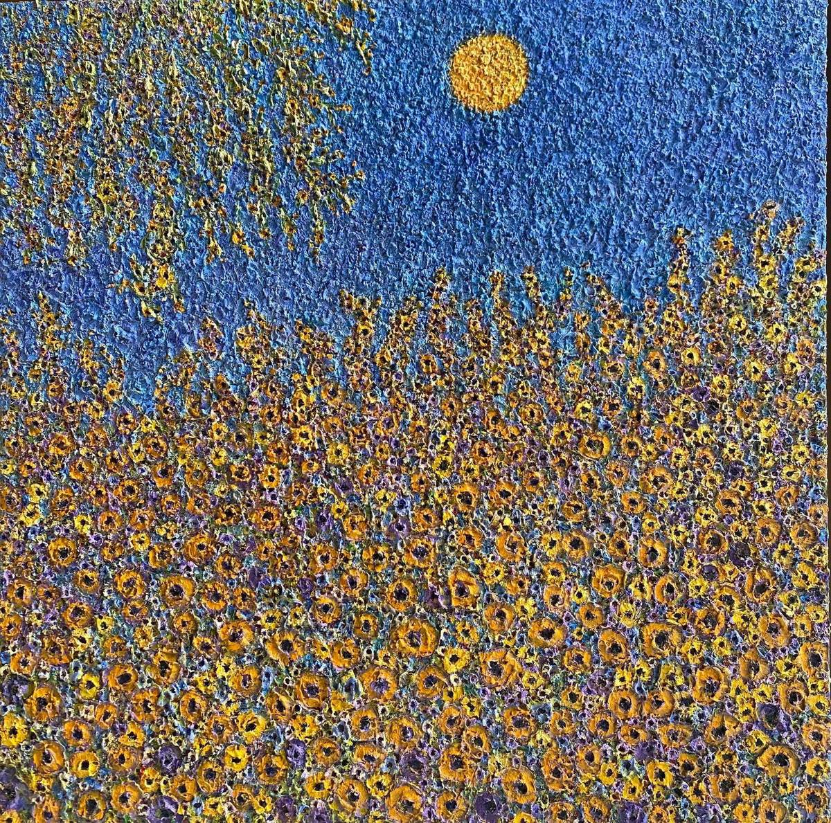 ‘Landscape Memories #62’ (oil on canvas, 48 by 48 inches, 2024).