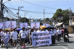 Thousands join prayer rally for a peaceful Batangas