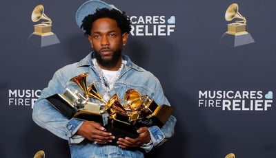 Kendrick Lamar dominates Grammys with five wins, making it 22 overall