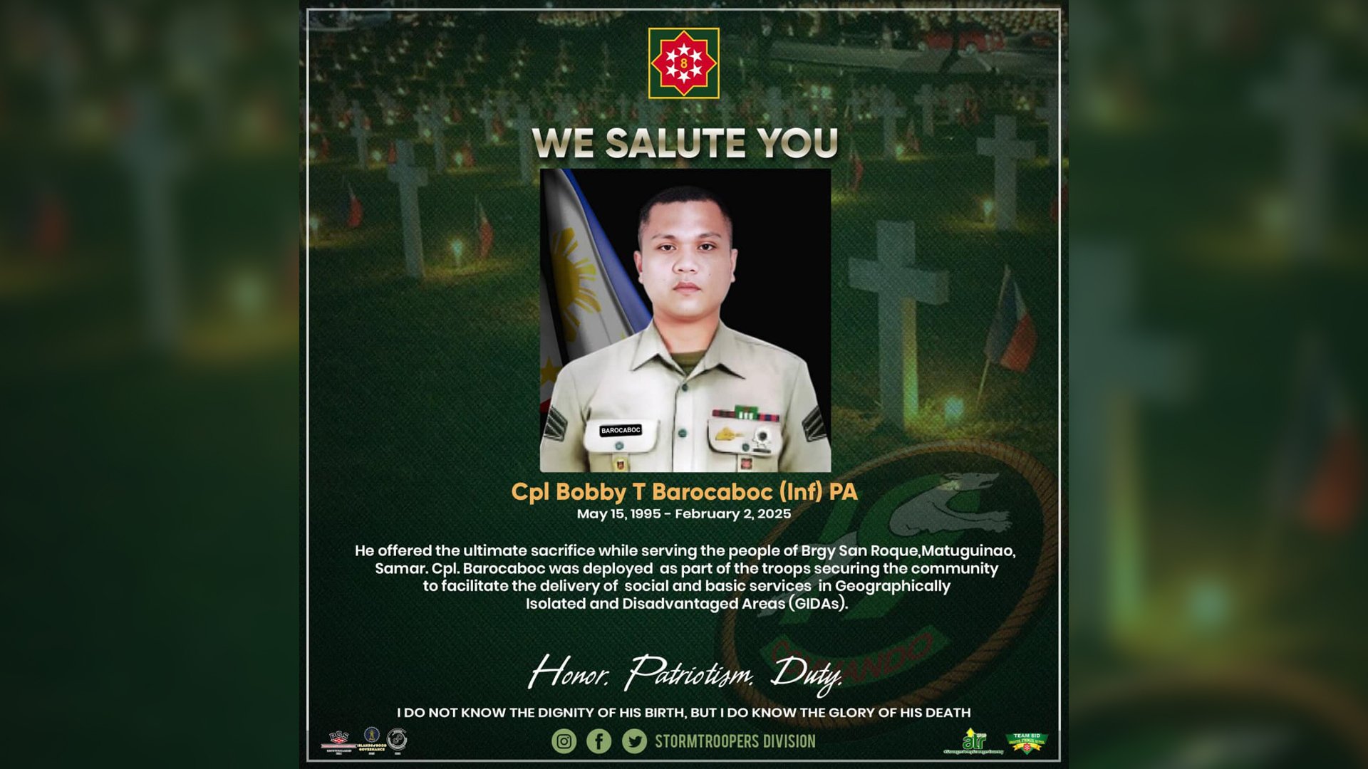 Soldier killed in Samar clash