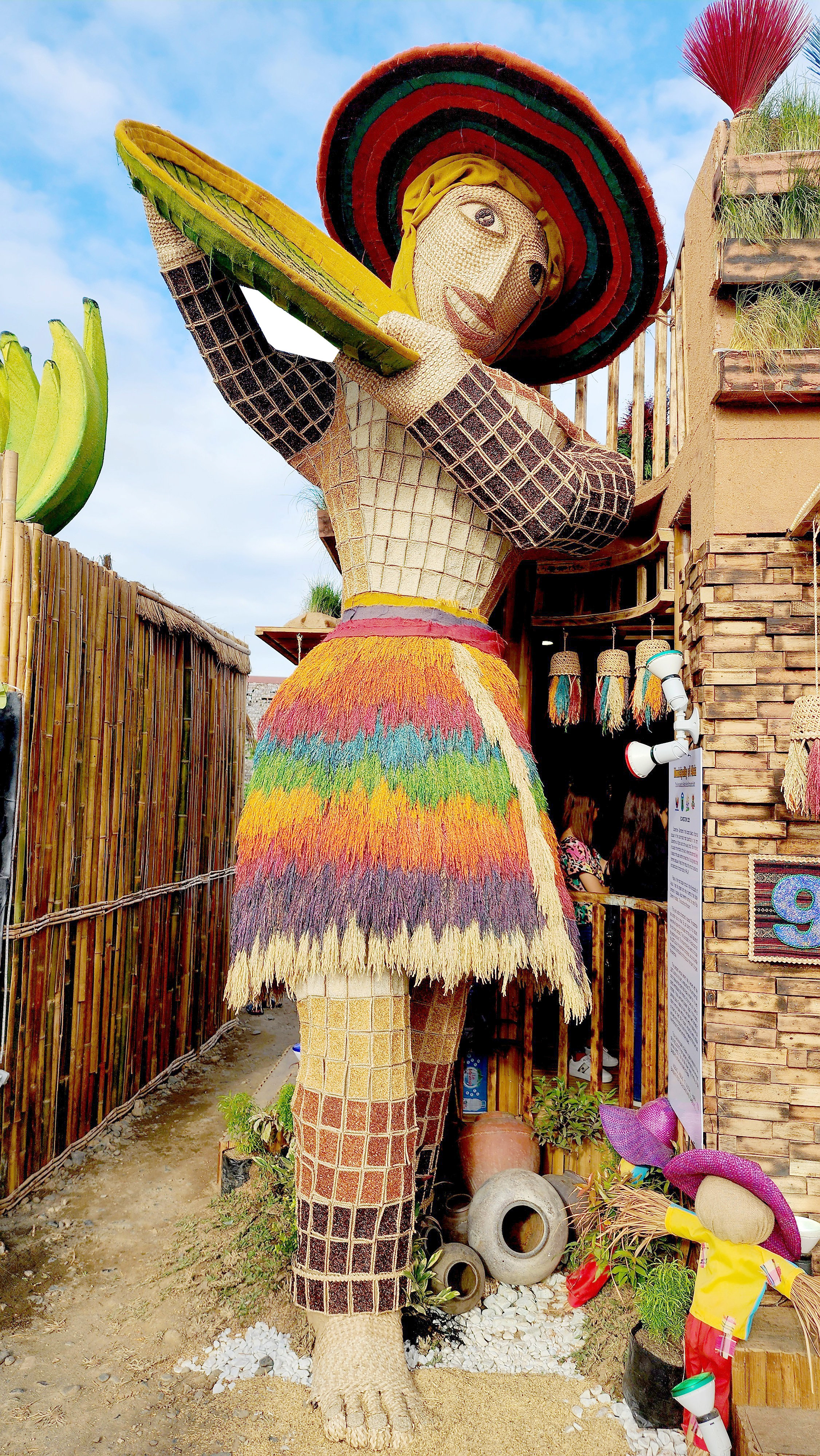 The giant bambanti installation of Alicia expressing inclusion of the LGBTIQ+ community.