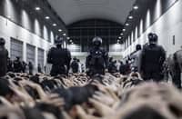 El Salvador's maximum security Terrorism Confinement Center, a mega-prison southeast of the capital San Salvador with capacity for 40,000 prisoners.