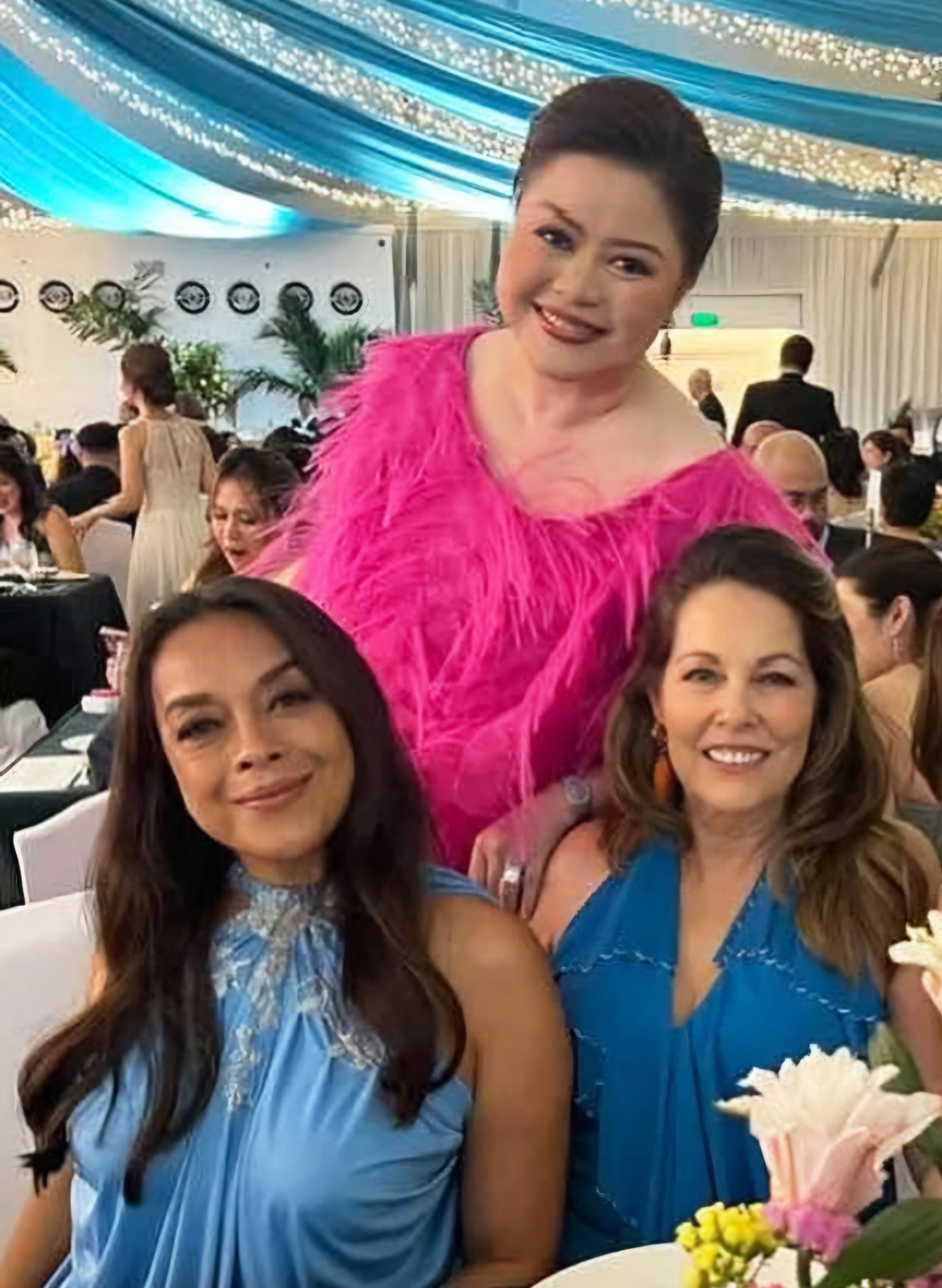 June Alegrado, Carla del Prado, Alice Woolbright.