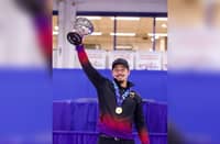 Marc Pfister joins Kathleen Dubberstein in giving the Philippines its first win in the mixed curling event of the 9th Asian Winter Games in Harbin, China on Tuesday.
