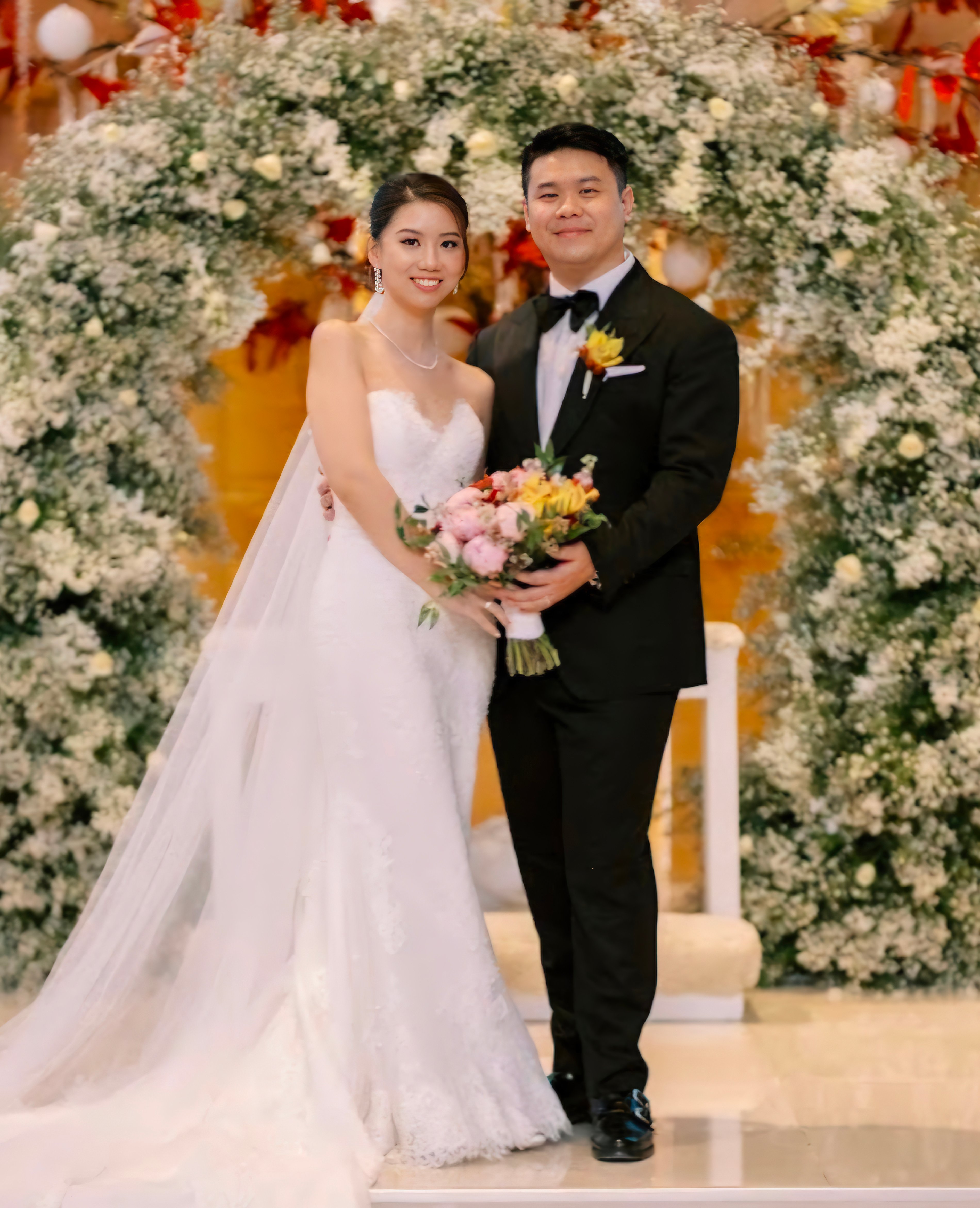 The newlyweds Josh and Francine Ong.