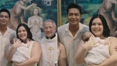 Ria Atayde and Zanjoe Marudo’s son Sabino gets baptized
