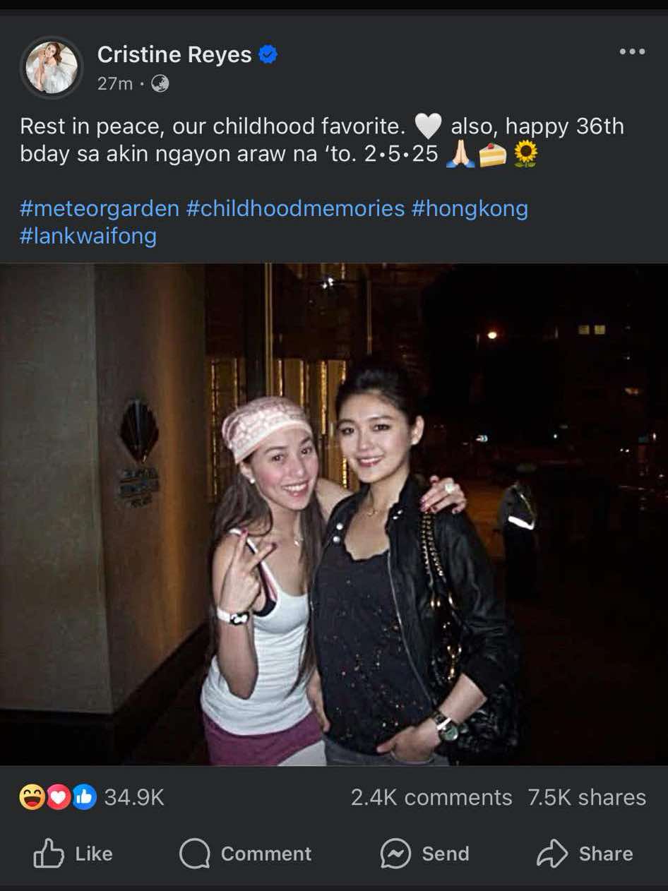 Cristine Reyes Facebook page