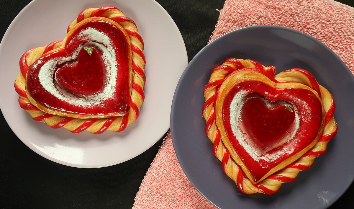 Berry Love Croissant by Bakers Champ.