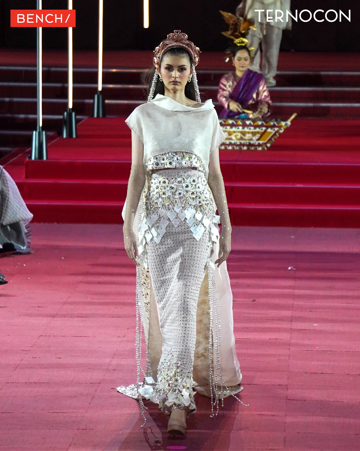 THE designer incorporated his own versions within the collection’s fabulous crowns, headpieces, neckpieces, breast plates and embellishments.
