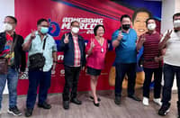 Masada convenors led by Ben Ranque with First Lady Liza Marcos at BBM campaign headquarters.
