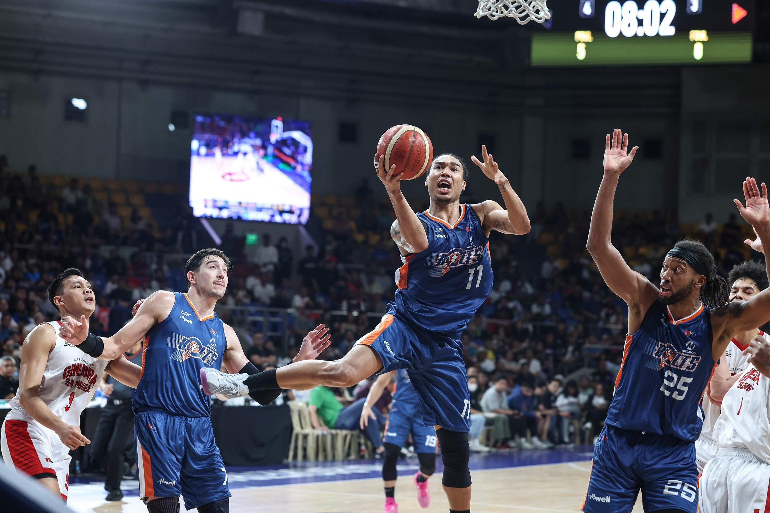ONE MORE TIME: Meralco trips Ginebra, forces sudden death
