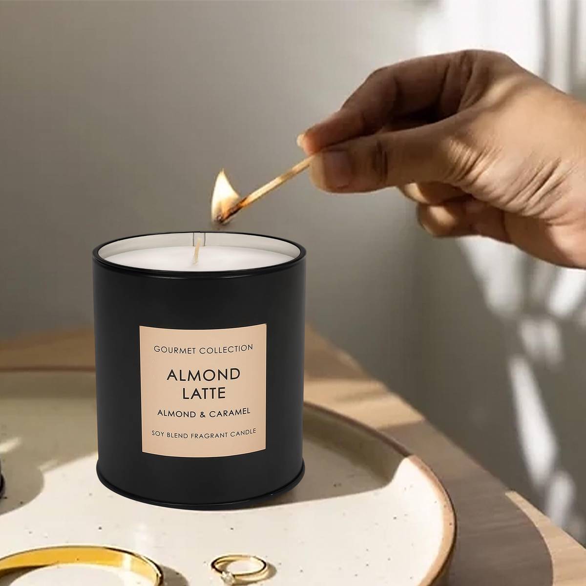 Scented candle.