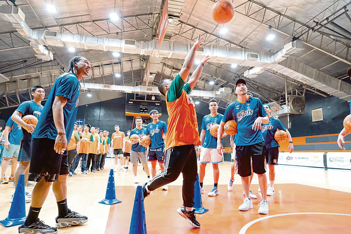 Inclusive basketball clinic One Meralco Foundation in collaboration with Autism Society Philippines (ASP), the National Council on Disability Affairs, the Meralco Bolts and the Meralco Employees Savings and Loan Association (MESALA) conduct the first autism-inclusive basketball clinic during the 29th National Autism Consciousness Week.