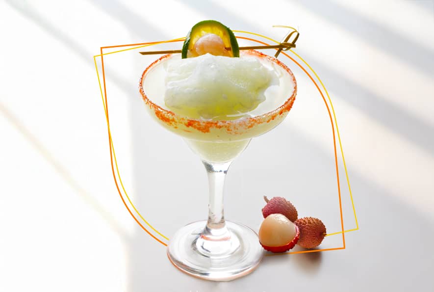 Celebrate love with Savoy Hotel Manila's Frozen Lychee Margarita, with its perfect balance of sweet, citrusy, and salty flavors.