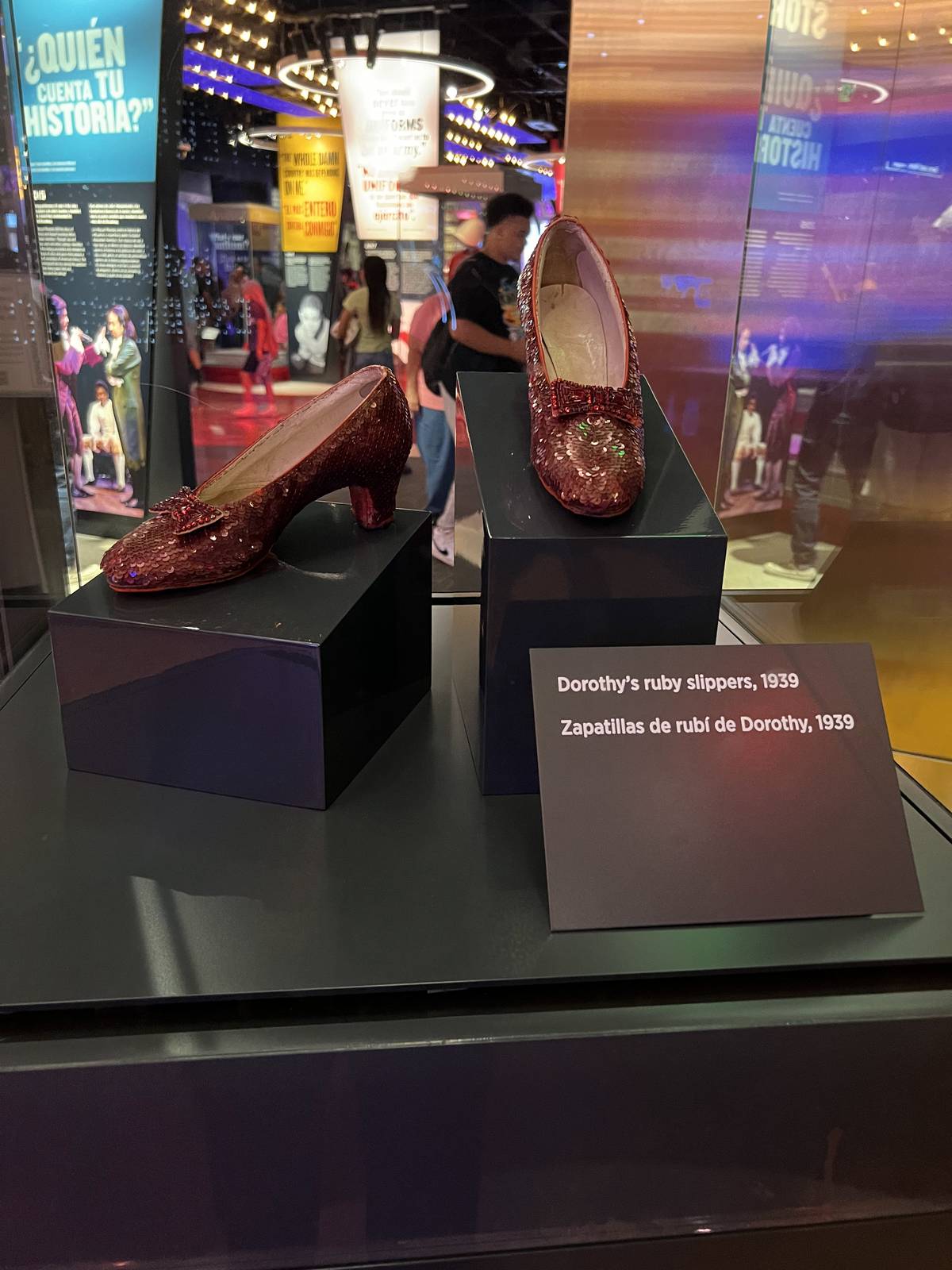 Dorothy’s ruby red slippers from ‘The Wizard of Oz.’