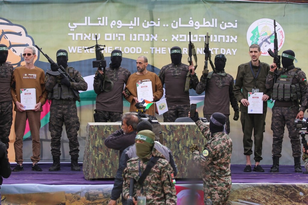 Hamas frees three Israeli hostages in fifth Gaza exchange