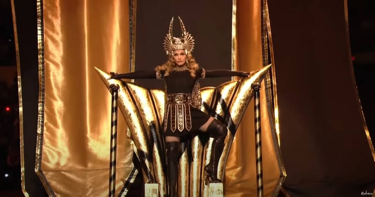 Madonna's halftime show performance in 2012