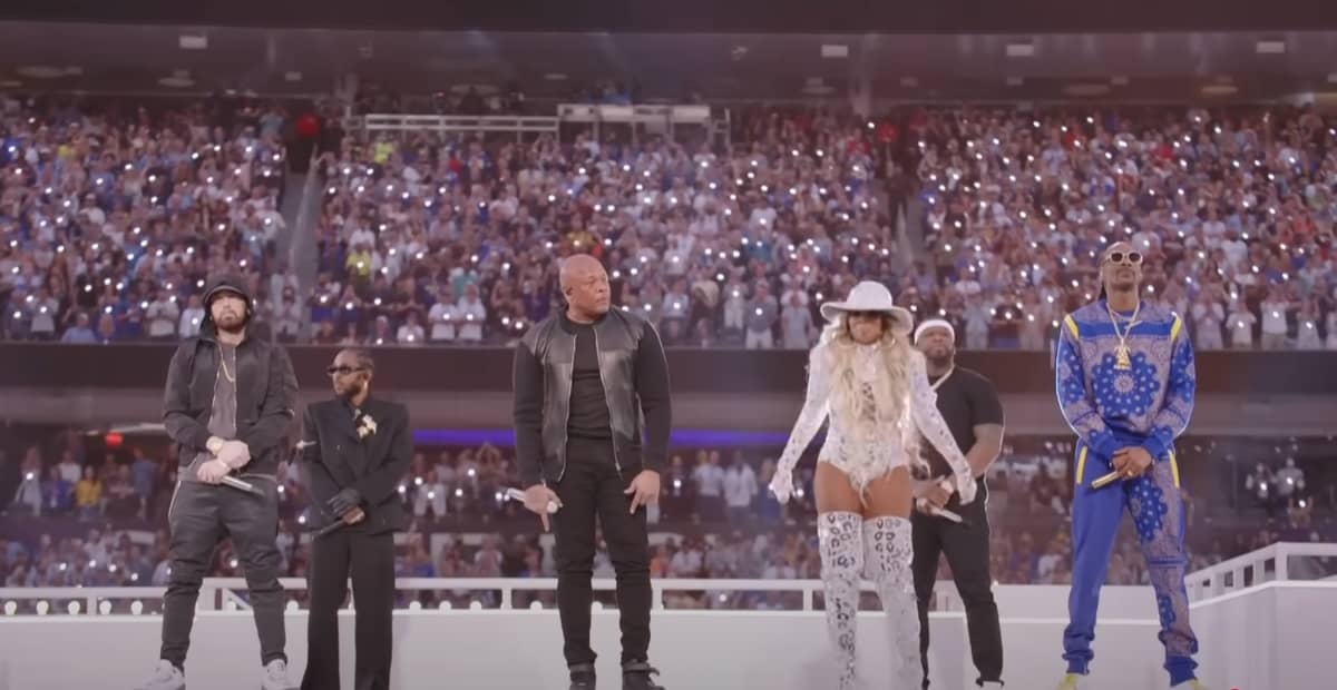 Dr. Dre, Snoop Dogg, Mary J. Blige, Eminem, and Kendrick Lamar