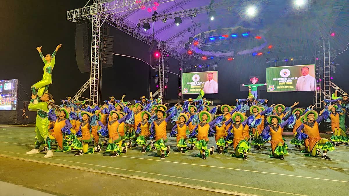 The dance of the Santo Tomas contingent promoting their Inatata Festival.