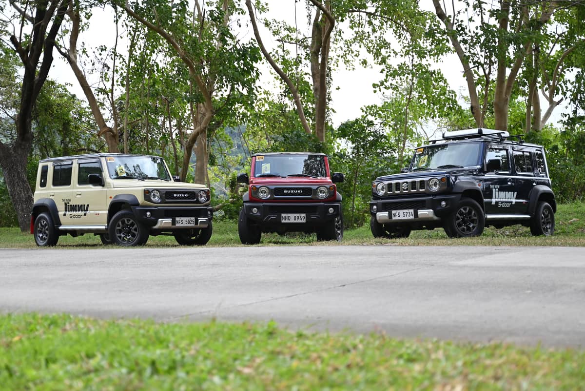 SUZUKI Jimny variants are ready for all out test drive by media attendees.