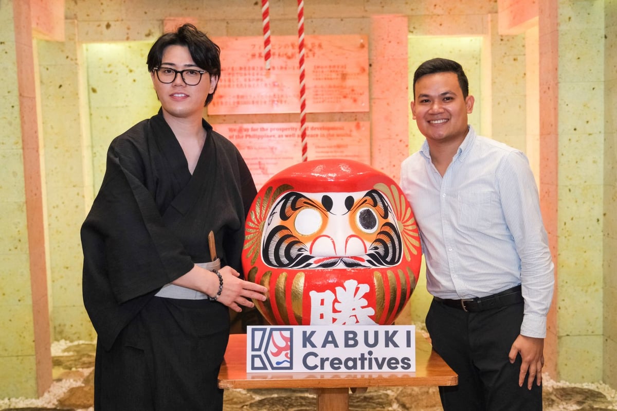 Tsuguto Yamada Kabuki Creatives CEO and Elvin J. Austria Laceda, founder at RiceUp Farmers Inc.